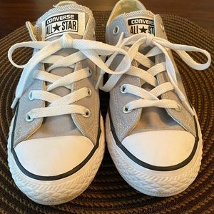 Converse - Kids gray with white trim size 1.5